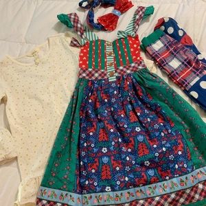 Matilda Jane sz 8 Holly Days knot dress lot